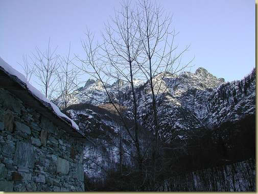 In la Piana, i contrafforti del Pedum 