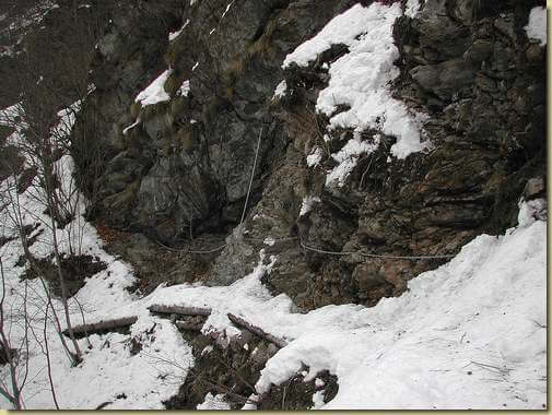 Il passaggio attrezzato in Val Gabbio...  