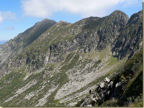 la cresta e il Monte Zeda