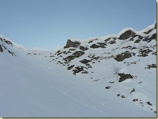 cornici di neve al Passo Biordo 