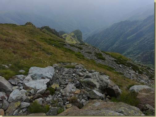 risalendo verso la cresta... 