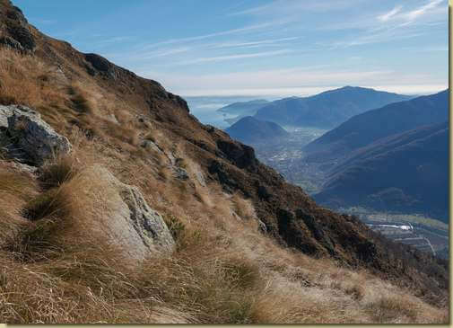 vista verso i laghi...