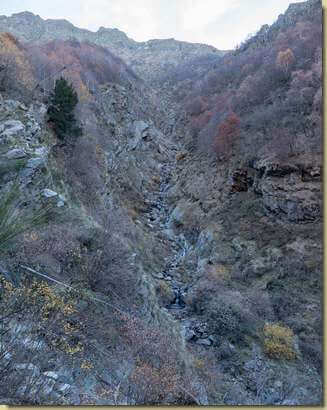 il canale del Rio Crot...