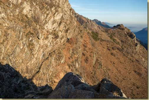 sempre bella  la cengia verso La Colla...