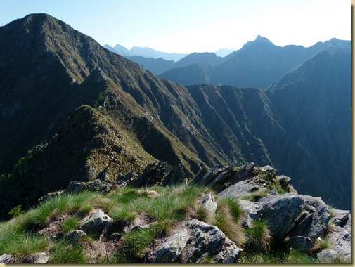 la cresta verso il Pizzo delle Pecore