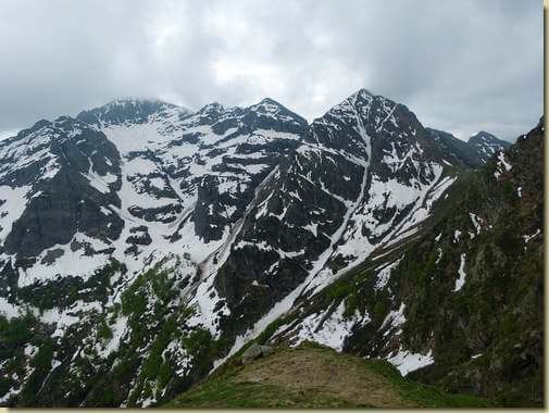 ancora inverno sul versante nord-est del Proman...