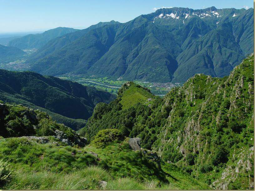 panorama dall'Alpe Saler...