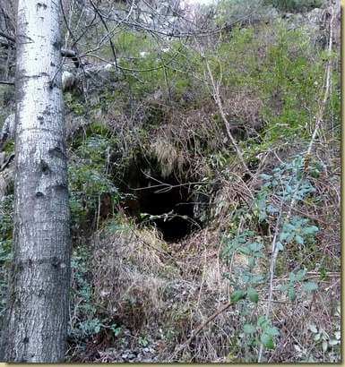 l'ingresso della miniera...