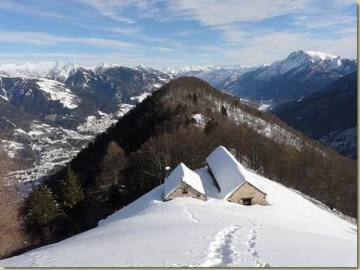 la dorsale dell'Alpe Cima...