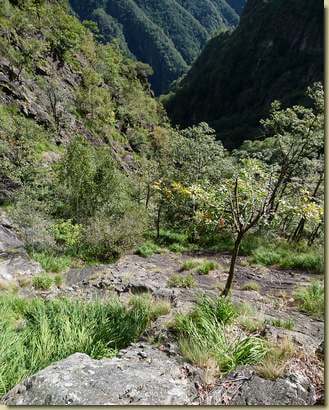 il pendio verso la terza stretta...
