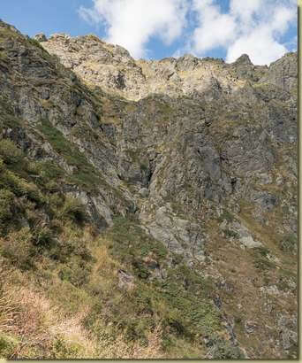 il versante che sale verso la Marsicce e le Torri di Terza...