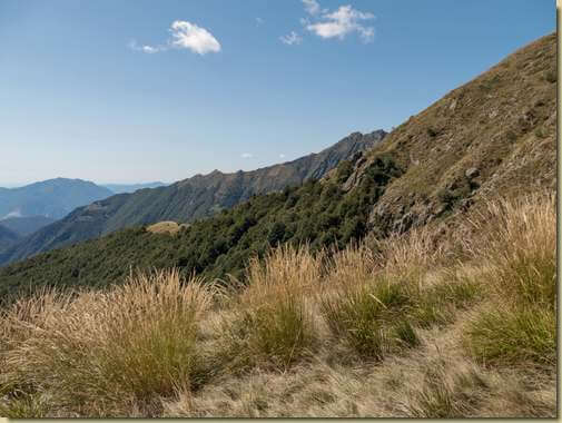 al centro, la dorsale di Busarasca...