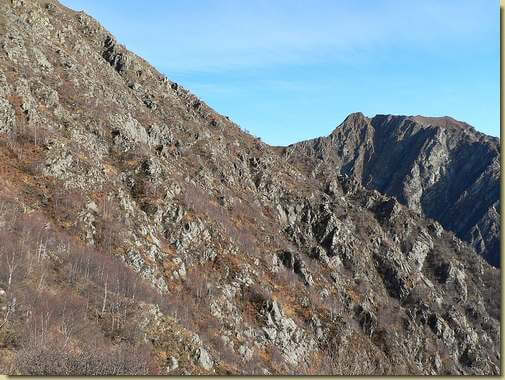 il traverso verso l'Alpe Vallard