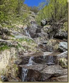 canalino dove arriva il sentiero dai Casaletti...