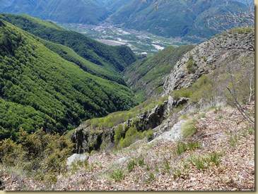 al centro, la dorsalina dei Casaletti...