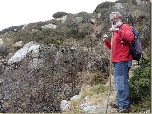 Attilio sul sentiero...