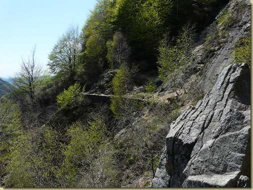 il sentiero verso la Val Gana  