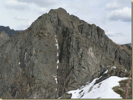 il versante sud-ovest della Cima Sasso 