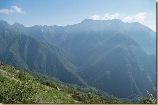 foschia in Val Pogallo...