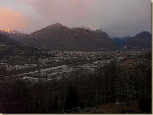 cielo plumbeo sulle cime pi&ugrave; alte...