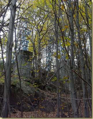 uno dei tralicci della teleferica