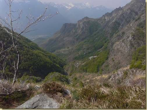 vista sulla Valle del Rio Crot