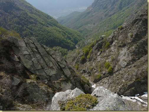 vista sulla Valle del Rio Crot