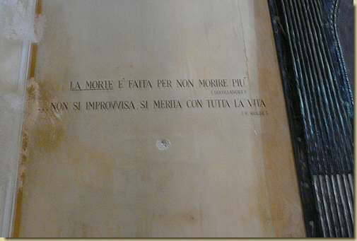 la morte &egrave; fatta per non morire pi&ugrave;...