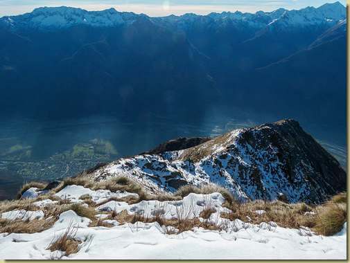 la dorsale che scende alla Colmetta...