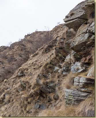 sullo sperone verso Vallard...