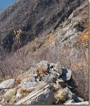 resti del vecchio sentiero...