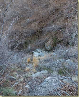 discesa al canale della Colmetta...