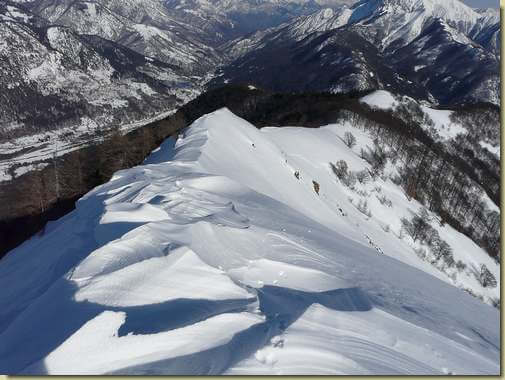 sulla cresta est modellata dal vento...  