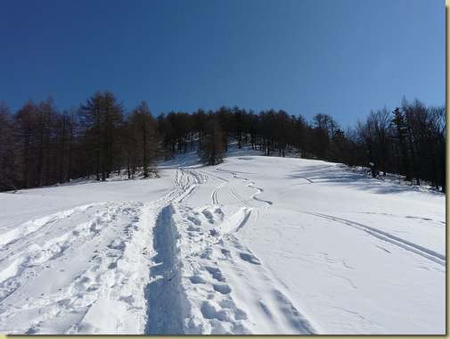 salendo verso La Cima...  