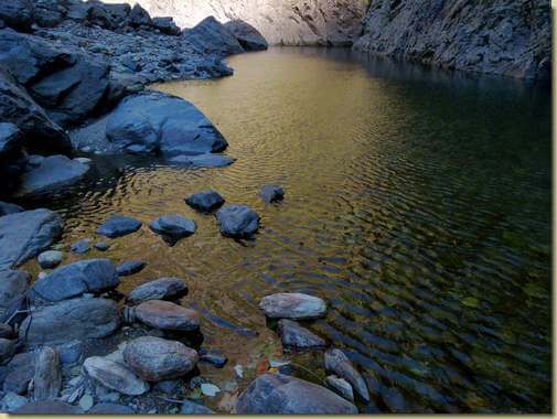 calma piatta sul torrente...