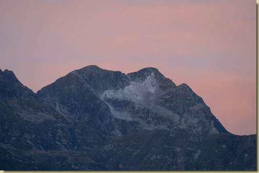 un poco di neve sulla Montagna Ronda...