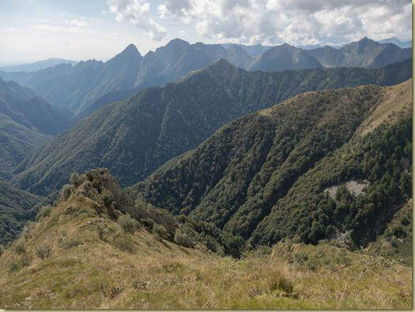 la dorsale dei Baitini...