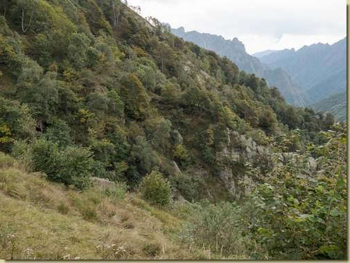 il versante da traversare...