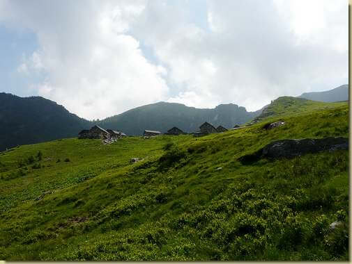 arrivo all'Alpe Corte di sopra 
