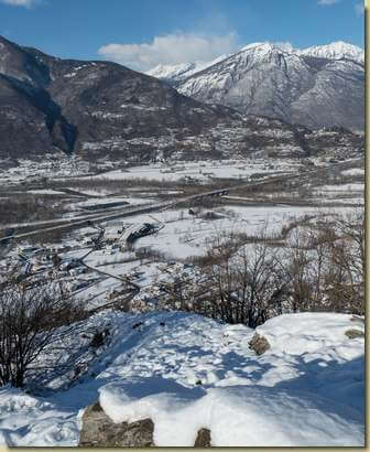 neve sulla piana Ossolana...