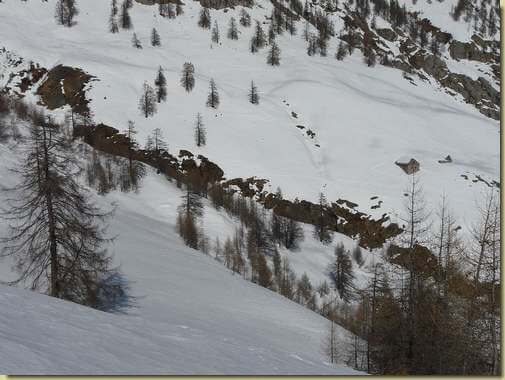 il traverso verso il Cedo