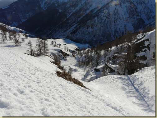 vista sul Cedo e il canale del Rio del Castello 