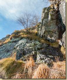 il percorso di salita...