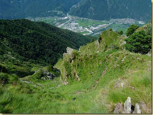 il versante salito...