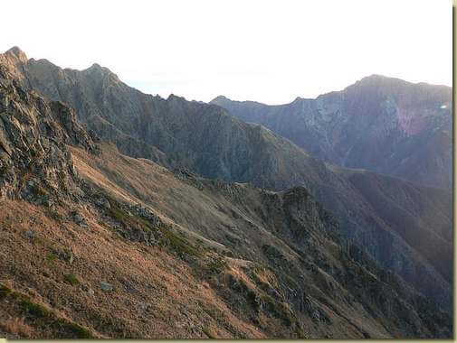 dalla Bocchetta di Campo - al centro lo sperone che scende da Seriago