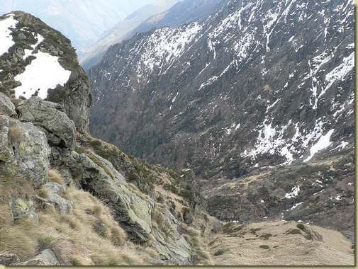 all'inizio della discesa verso Baldesaut