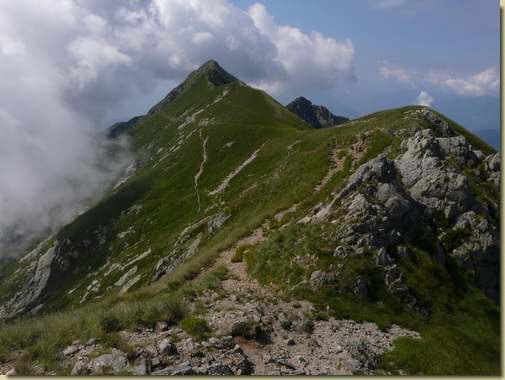 sulla cresta tra la Marona e lo Zeda 