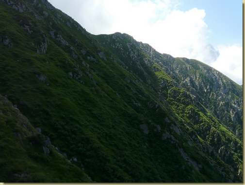 traversando verso l'Alpe Teccia... 
