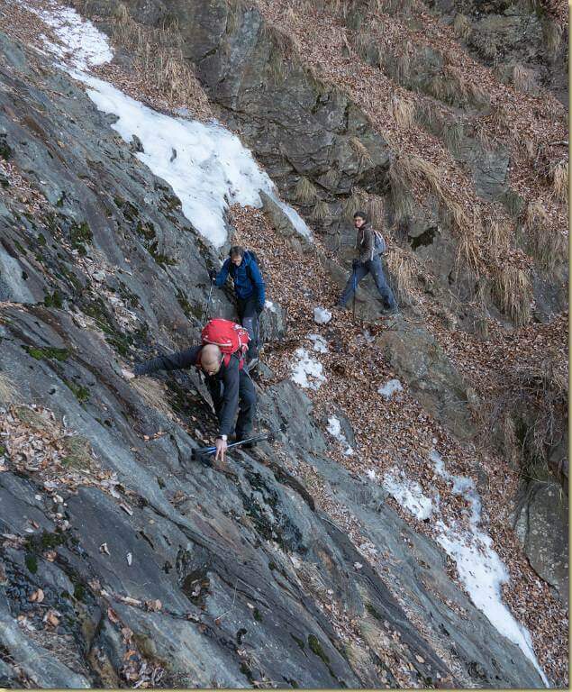 sentiero nella Valle del Rio dei Porci...
