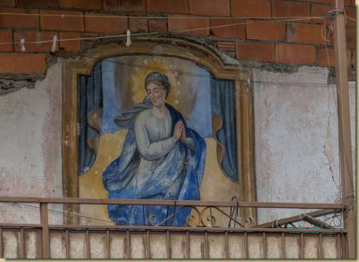 affresco in località Casascia...
